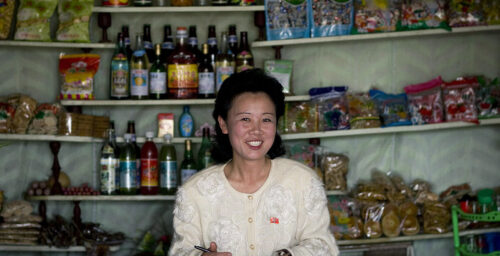 The bustling North Korean consumer goods market