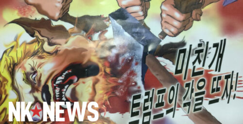 Violent pro-North Korean leaflet threatens “crazy dog” Trump with decapitation