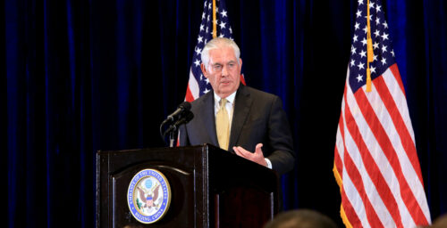 Tillerson says he’s unaware of plans to delay military drills with South Korea