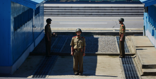 North Korea installs new security measures at demilitarized zone