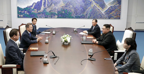 In morning meeting with Moon, Kim Jong Un makes rare reference to “defectors”