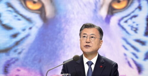 Moon Jae-in vows to keep improving ties with North Korea until end of term
