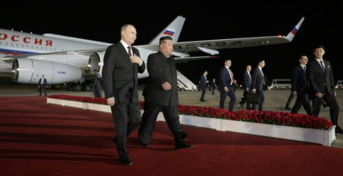 Kim Jong Un greets Putin at Pyongyang airport, belatedly kicking off state visit