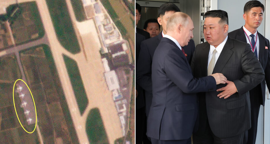 Likely Russian cargo planes land in Pyongyang ahead of Putin visit