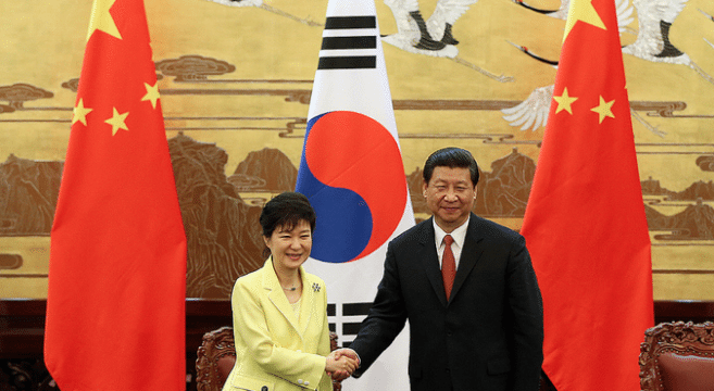 Beijing, Seoul agree to FTA, vow to rein in North’s nukes