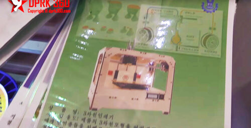 3D printer advertised at North Korean trade fair
