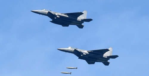 S. Korean air force conducts test strike against N. Korean leadership