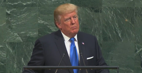 Trump threatens total destruction of North Korea in UN speech