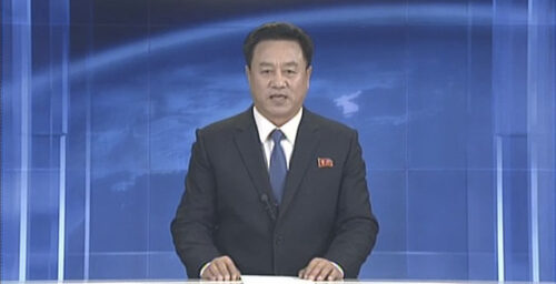 North Korean TV upgrades news studio, begins widescreen stereo service