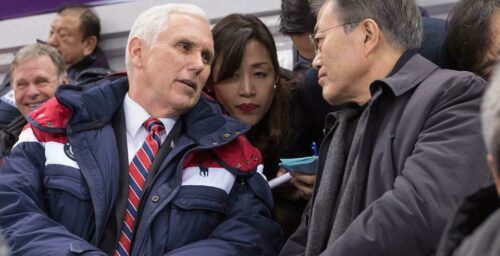 “We’ll talk” to North Korea, says Mike Pence