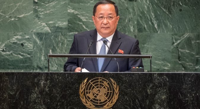 North Korea will not disarm unilaterally, without trust in U.S.: Ri Yong Ho