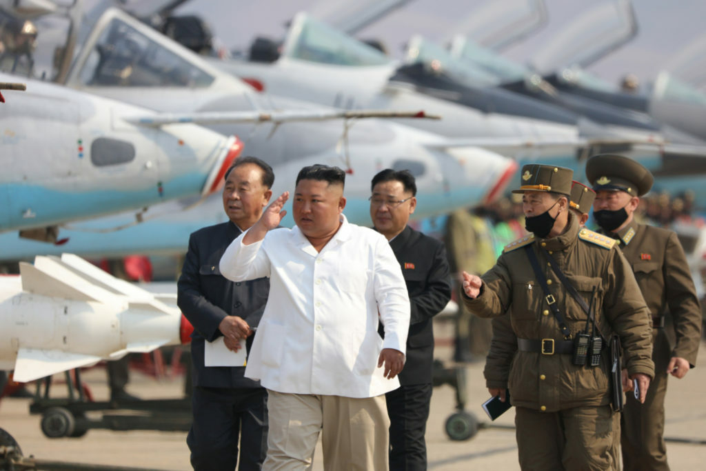 Kim Jong Un hails North Korean military's readiness at air force drill