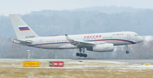Russian government VIP jet lands in North Korea as two sides plan Putin visit