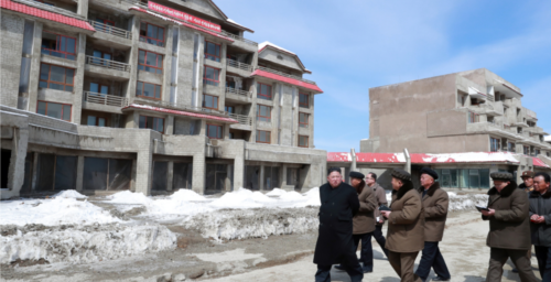 Despite leader’s claims, images show scant progress at Samjiyon over the winter