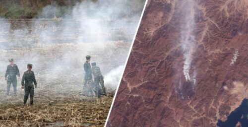 Up in smoke: Satellite imagery captures North Korea’s war against wildfires