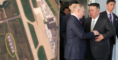 Likely Russian cargo planes land in Pyongyang ahead of Putin visit