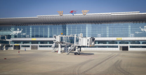 Pyongyang airport terminal cleared of planes in sign of prep for Putin visit